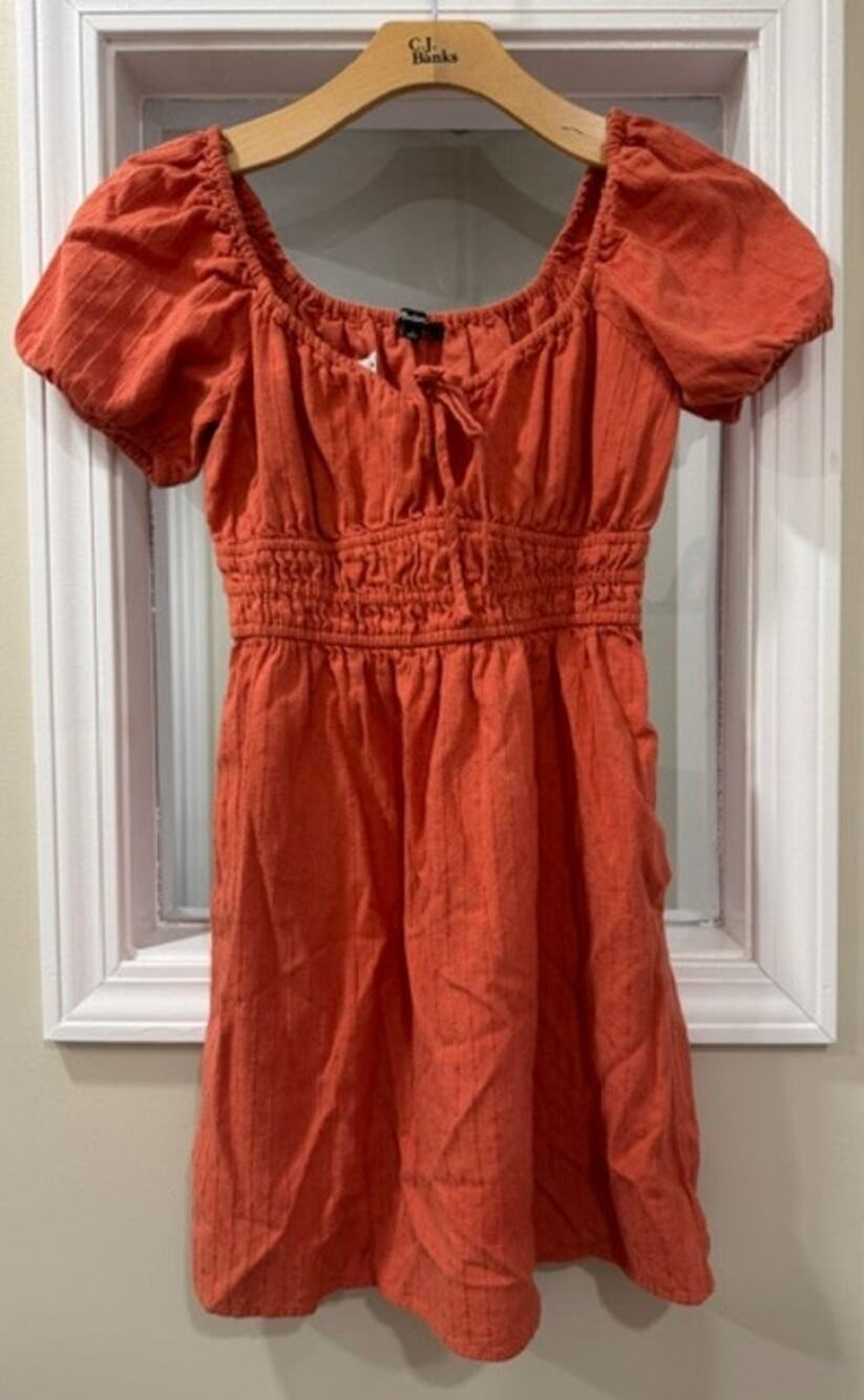 Madewell Dobby Sophia Tie-Front Mini Dress